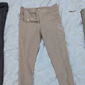 FreeRide Lux Zip Equestrian Riding Tights